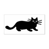 Cool Kitty Cat | Black Cat Rubber Briefmarke Gummistempel (Prägung)