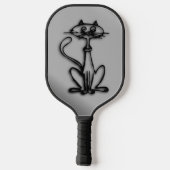 Cool Kitty Cat Pickleball Schläger (Rückseite)