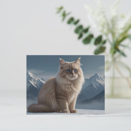 Cool Kitty Postkarte (Stehend Vorderseite)