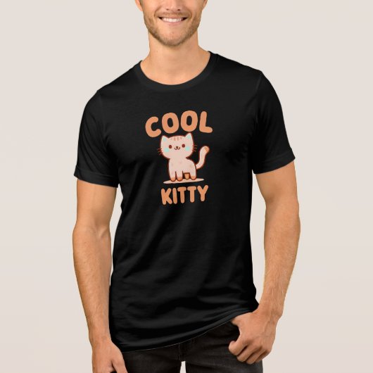 Cool Kitty Tri-Blend Shirt (Vorderseite)