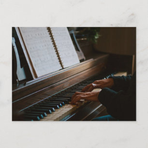 Cool Klavier Postkarte