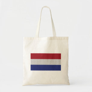 Cool Knitted Dutch Flag Tote Bag Tragetasche