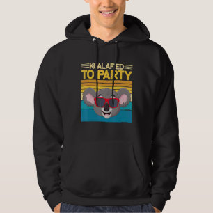 Cool Koala mit Brille koalifiziert zu Party Koala Hoodie