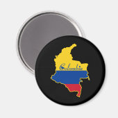 Cool Kolumbien Magnet (Vorderseite/Rückseite)
