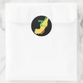 Cool Kongo-Brazzaville Runder Aufkleber (Tasche)