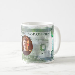 COOL! Kundenspezifische Foto-Tasse — Fake-Dollar-� Kaffeetasse