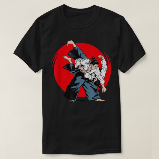Cool Kung Fu Man Fighting Martial Arts Wushu Graph T-Shirt (Design vorne)