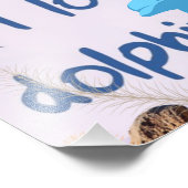 Cool l Love Delphine Quotes Dolphin Liebhaber Fotodruck (Ecke)