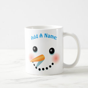 Cool Lächelnder Snowman Cartoon Kaffeetasse