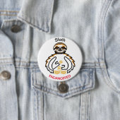 Cool - LANGSAM - gefährdete Tiergrafik - Wildtiere Button (Beispiel)