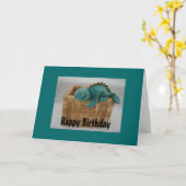 Cool Lazy Lizard Karte (Gelbe Blume)