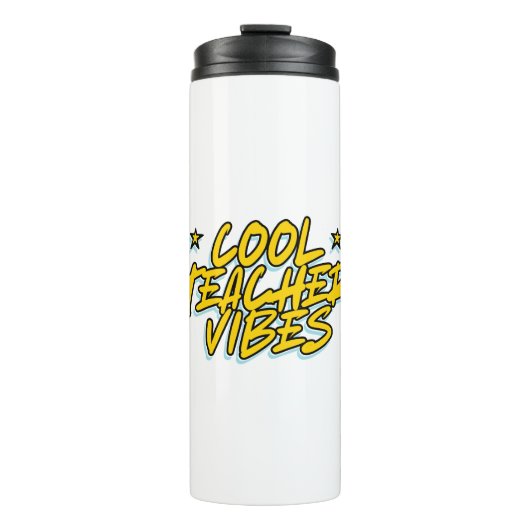 COOL LEHRER VIBES LEHRER TAGESGESCHENK THERMOSBECHER (Vorderseite)
