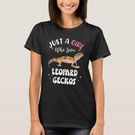 Cool Leopard Gecko For Girls Women Pet Lizard Rept T-Shirt (Vorderseite)