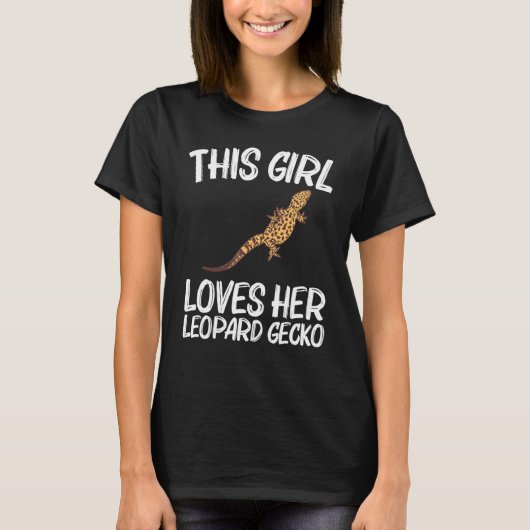 Cool Leopard Gecko für Mädchen Kind Kind Tiny Dino T-Shirt (Vorderseite)