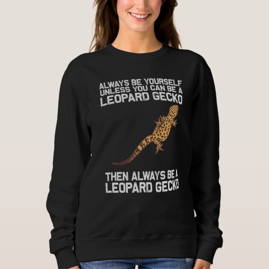 Cool Leopard Gecko für Männer Frauen Tiny Dinosaur Sweatshirt (Vorderseite)