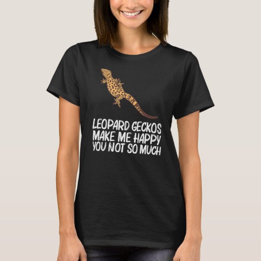 Cool Leopard Gecko für Männer Frauen Tiny Dinosaur T-Shirt (Vorderseite)