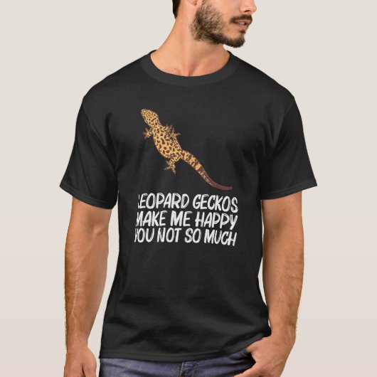 Cool Leopard Gecko für Männer Frauen Tiny Dinosaur T-Shirt (Vorderseite)