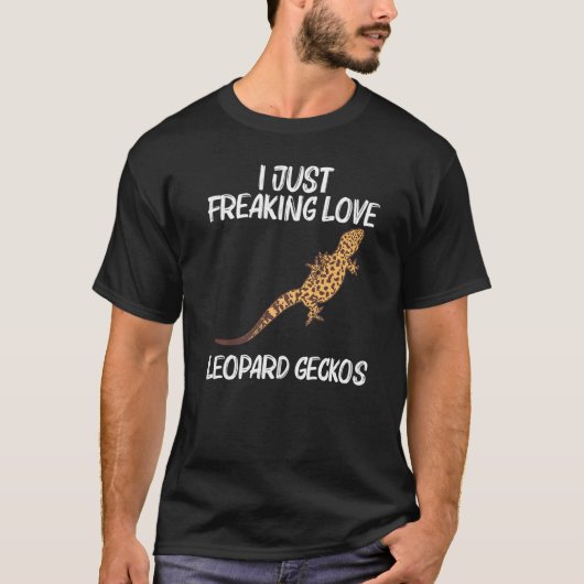 Cool Leopard Gecko für Männer Frauen Tiny Dinosaur T-Shirt (Vorderseite)