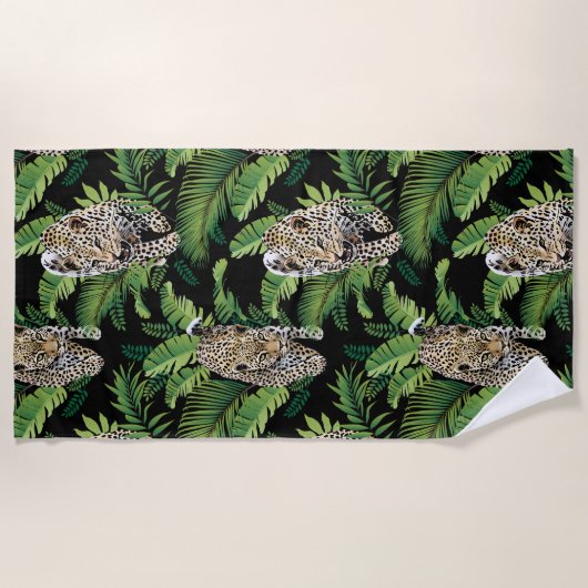 Cool Leopards Pattern Badetuch (Vorderseite)