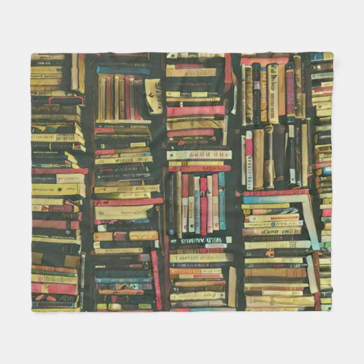 Cool library lover gift fleecedecke (Vorderseite (Horizontal))