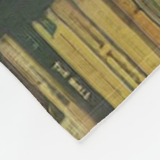 Cool library lover gift fleecedecke (Ecke)