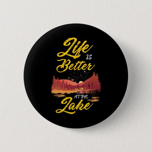 Cool Life ist besser am See Frauen  Button (Vorderseite)
