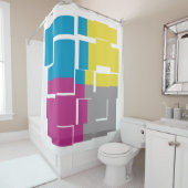 COOL Lila Duschvorhang (Beispiel)