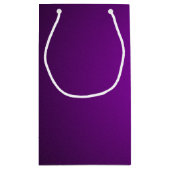 Cool Lila-Schwarz-Grainy Vignette Kleine Geschenktüte (Rückseite)