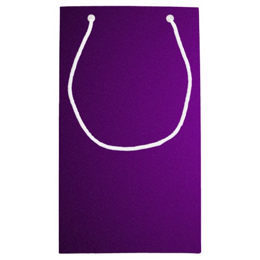 Cool Lila-Schwarz-Grainy Vignette Kleine Geschenktüte (Rückseite)