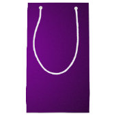 Cool Lila-Schwarz-Grainy Vignette Kleine Geschenktüte (Vorderseite)