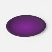 Cool Lila-Schwarz-Grainy Vignette Pappteller (Schrägansicht)