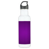 Cool Lila-Schwarz-Grainy Vignette Trinkflasche (Vorderseite)