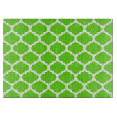 Cool Lime Green marokkanisches Quatrefolienmuster Schneidebrett (Vorderseite)