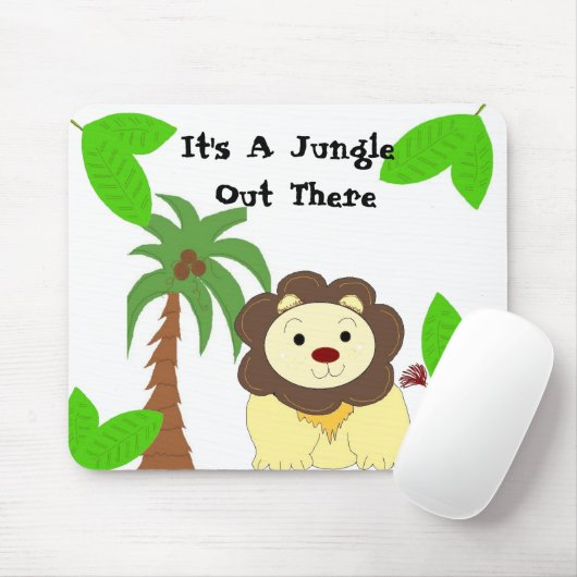 Cool Lion Jungle Theme Mousepad (Mit Mouse)