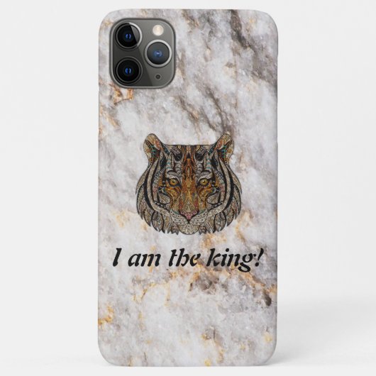Cool Lion Marble Case-Mate iPhone Hülle (Rückseite)