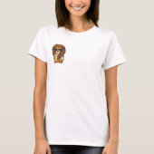 Cool Lion Wearing Sunglasses Drinking Lemonade T-Shirt (Vorderseite)