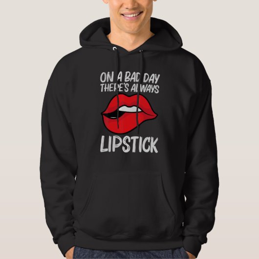 Cool Lipstick For Men Women Cosmetic Makeup Hoodie (Vorderseite)