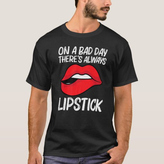 Cool Lipstick For Men Women Cosmetic Makeup T-Shirt (Vorderseite)