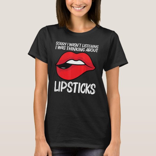 Cool Lipstick For Men Women Cosmetic Makeup T-Shirt (Vorderseite)
