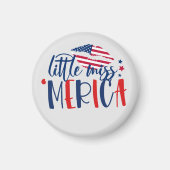 Cool Little America Merica Red White Blue USA Magnet (Vorne)