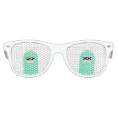 Cool Llama Emoji Partybrille (Vorderseite)