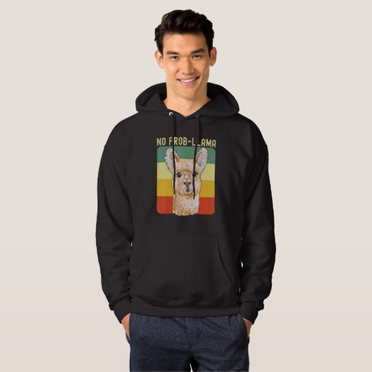 Cool Llama For Men Women No Prob Llama Alpaca Farm Hoodie (Vorne ganz)
