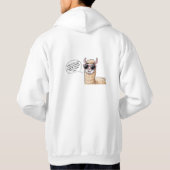 Cool Llama in Aktion!" Hoodie (Rückseite)