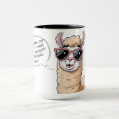 Cool Llama in Aktion!" Tasse (Zentrum)