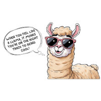 Cool Llama in Aktion!"