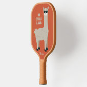 Cool Llama individuelle Name & color Pickleball Pa Schläger (Links)