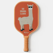 Cool Llama individuelle Name & color Pickleball Pa Schläger (Rückseite)