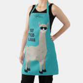Cool Llama individuelle Name & Farb-Schürze Schürze (InSitu)