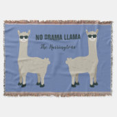 Cool Llama individuelle Name & Farbwerfer Decke (Vorderseite)
