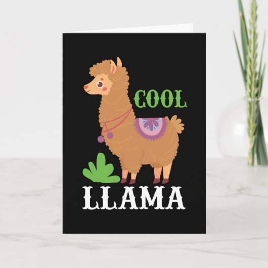 Cool Llama Karte (Vorderseite)